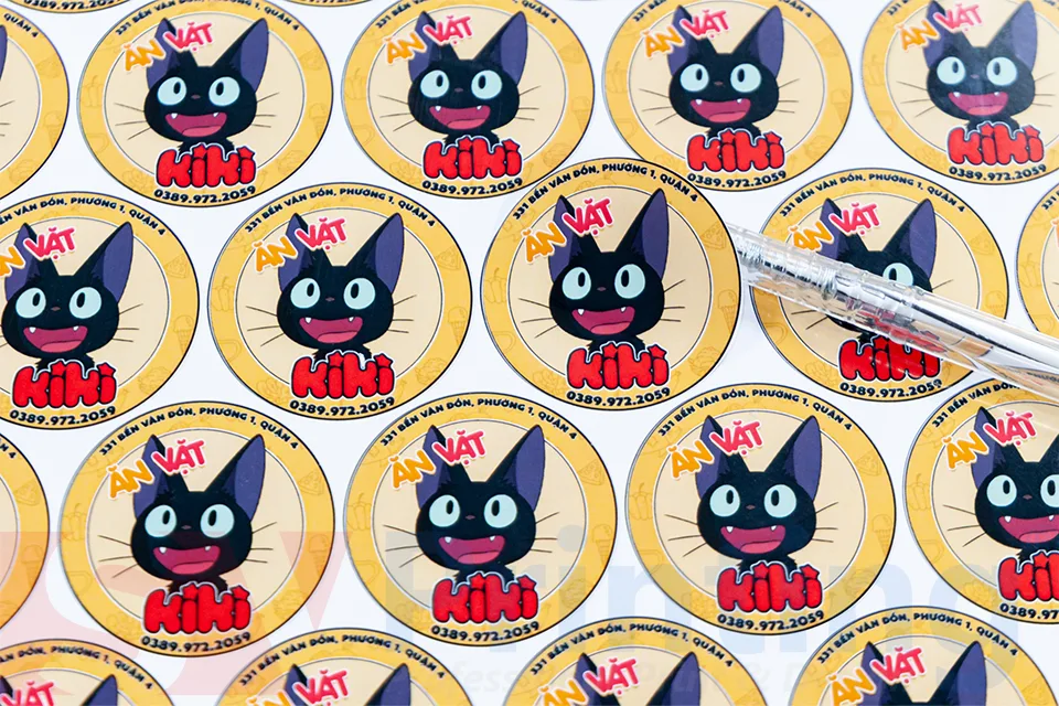 Nhãn dán đồ ăn vặt