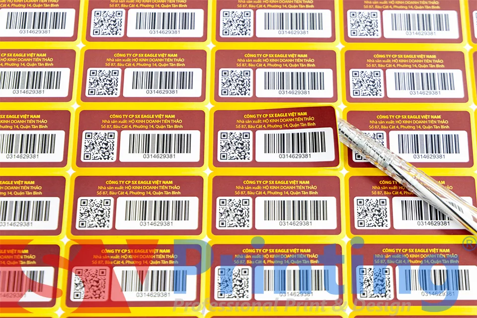 Tem nhãn cần thể hiện đầy đủ các thông tin